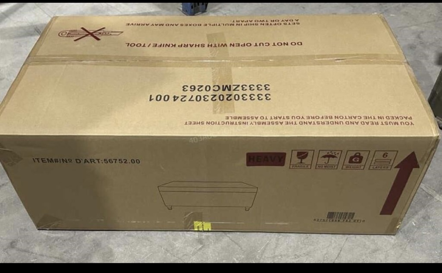 BRAND NEW IN BOX -Ophelia & Co. Upholstered Ottoman - photo 3
