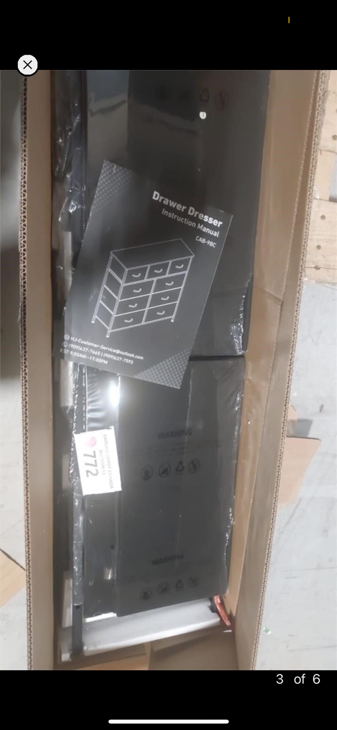 BRAND NEW IN BOX-9 Drawer Dresser with Shelf - photo 2
