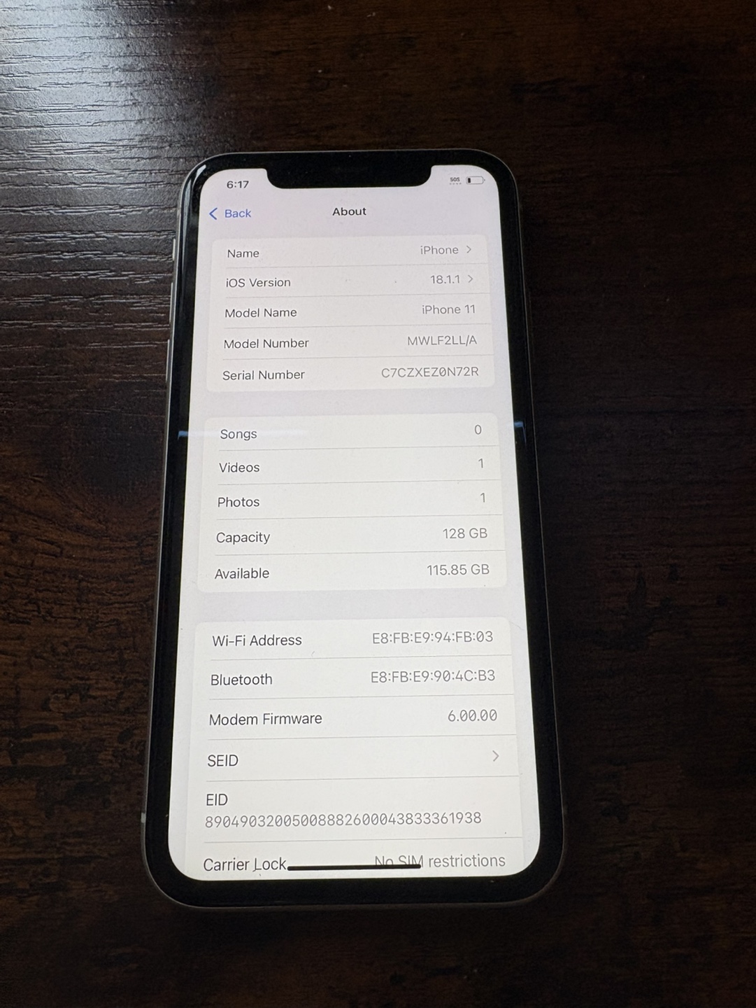 iPhone 11 128GB White - photo 5