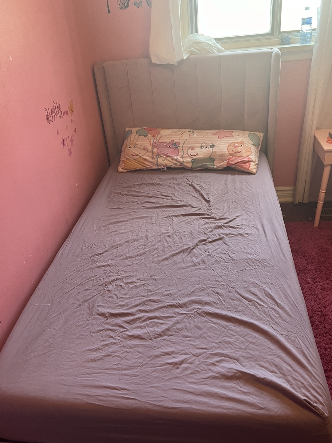 PINK TODDLER BED WITH MATTRESSES- NEED GONE ASAP!! - photo 2