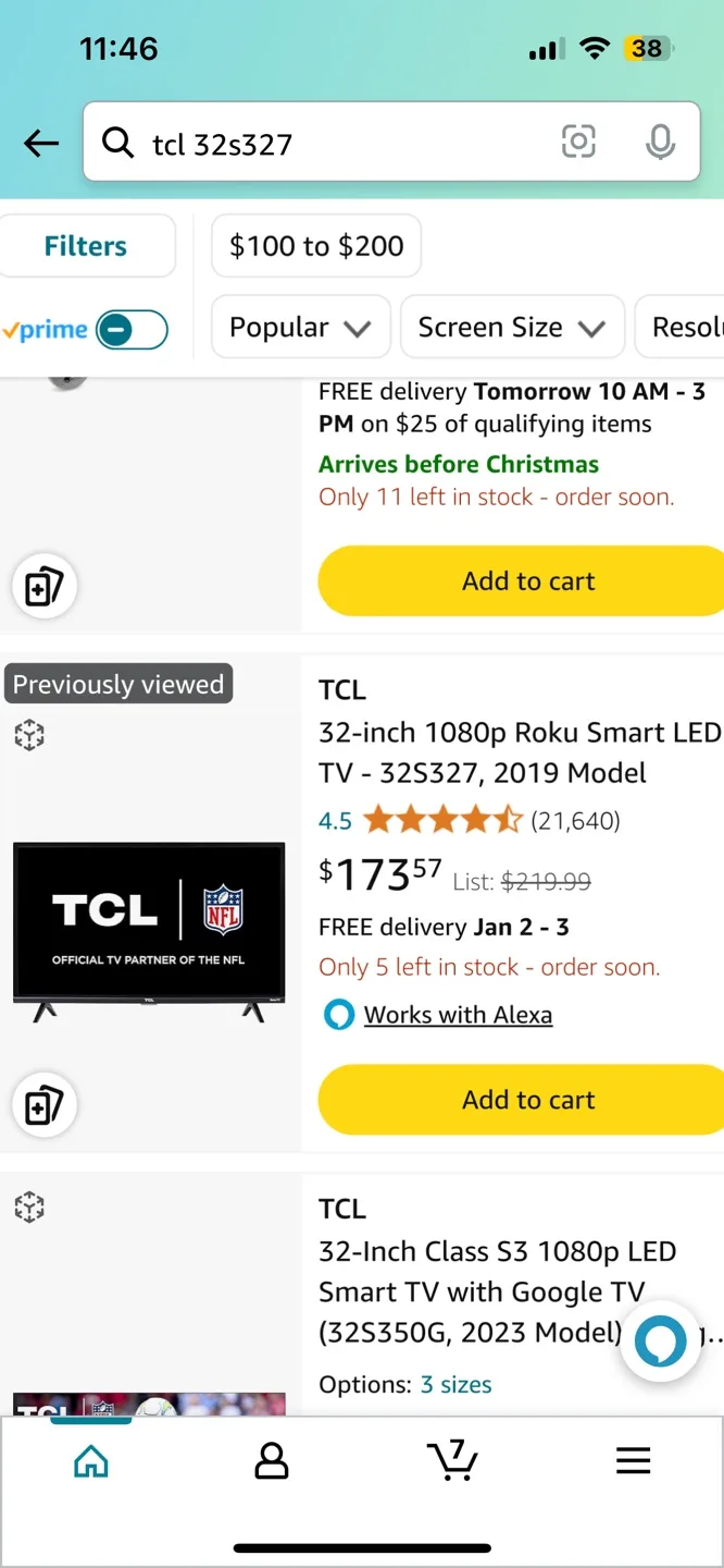 TCL 32 Inch Smart TV - Roku TV image indicator(4)
