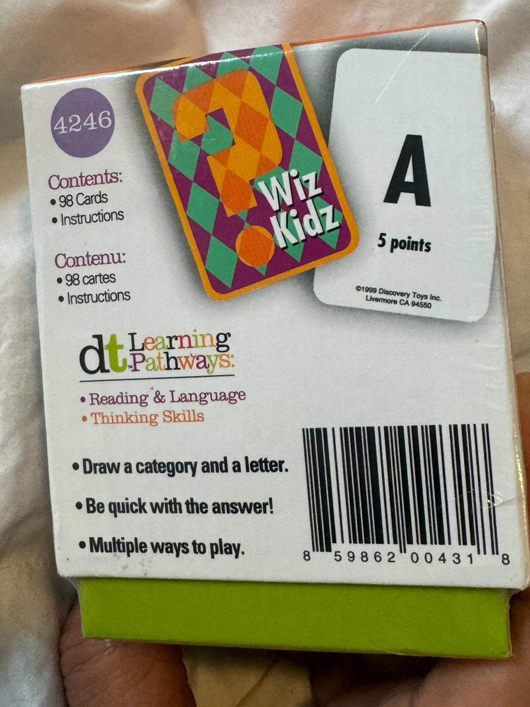 Discovery Toys Wiz Kidz Card Game/ Educational game image indicator(3)