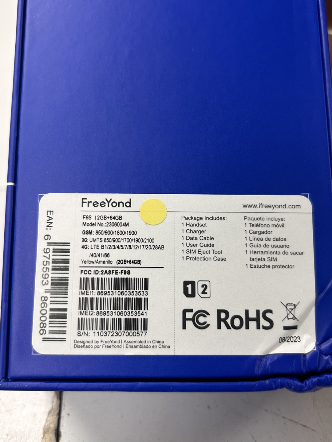 FreeYond F9S Smartphone - photo 2