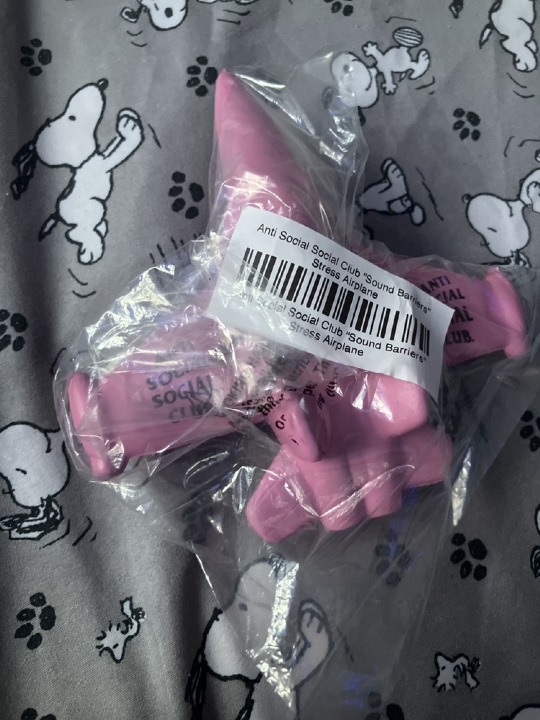 Anti Social Social Club Pink Airplane Stress Toy