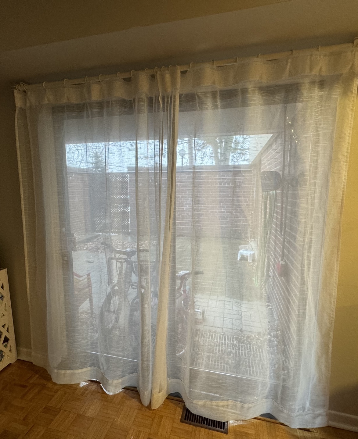Sheer White Curtains