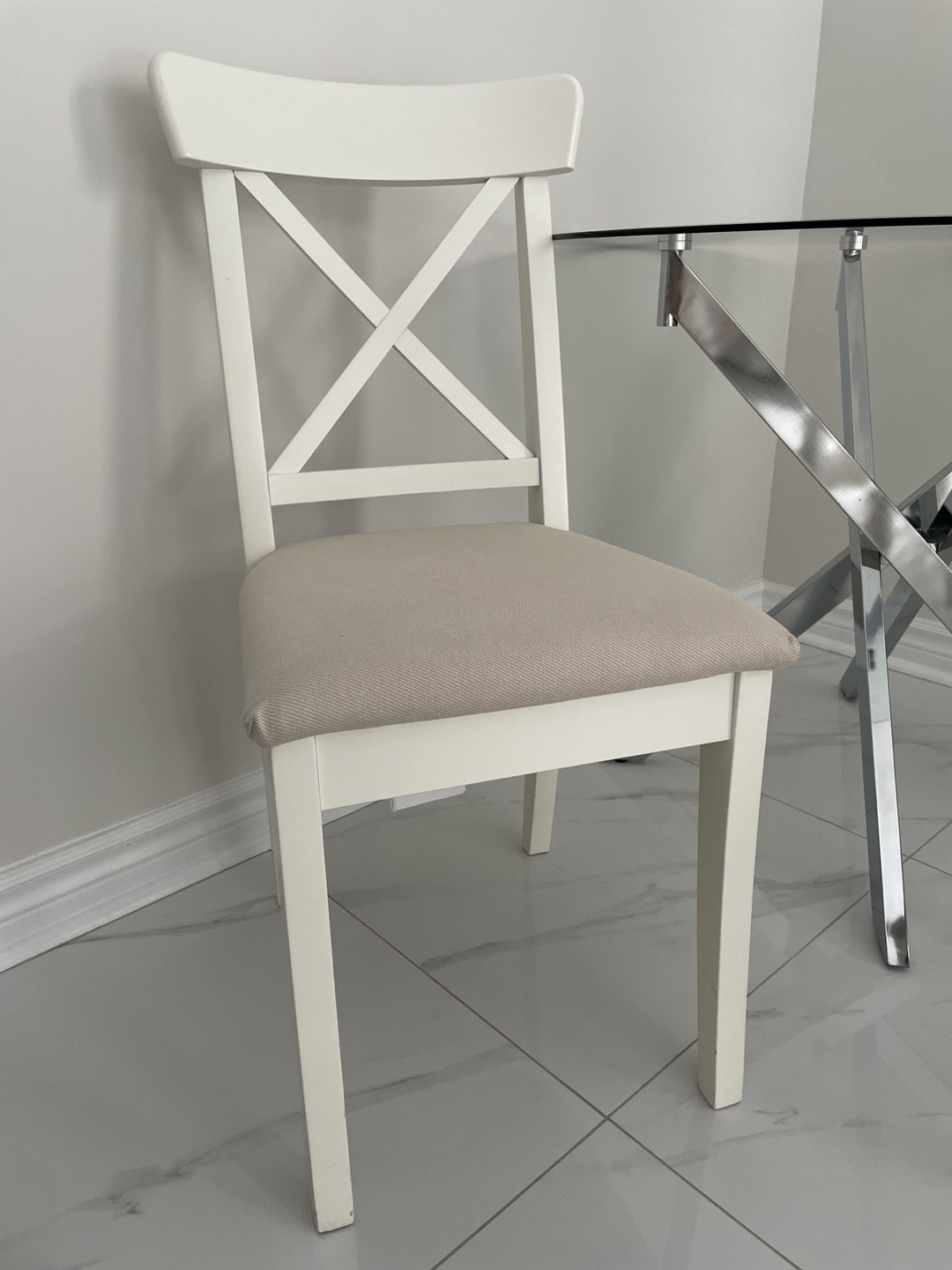 Breakfast Glass Top Table with 2 Chairs - photo 3