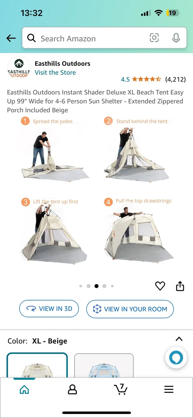 Easthills Outdoors Instant Shade Deluxe XL Beach Tent image indicator(5)