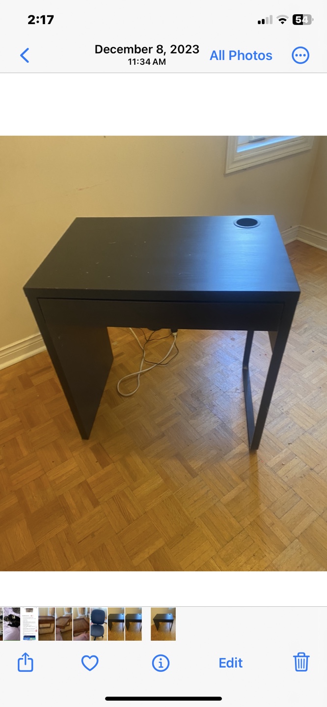 IKEA Black Desk