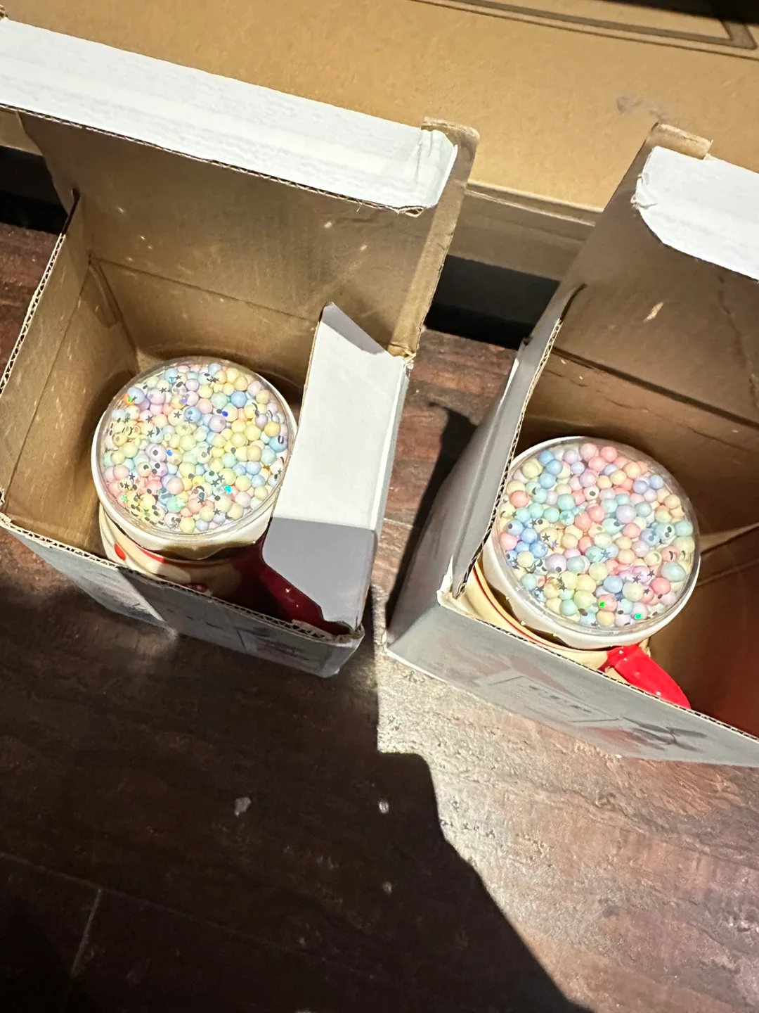 Brand new Set of 2 Santa Mugs with Glitter Dome image indicator(4)