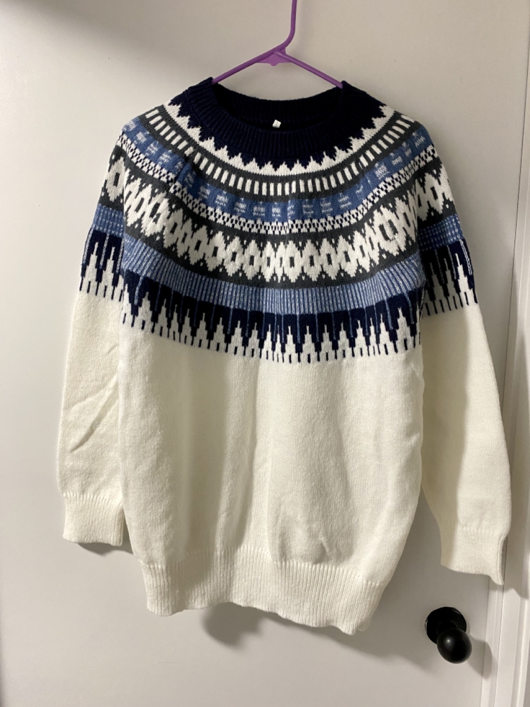 Brand New Sweater | White and Blue - photo 2