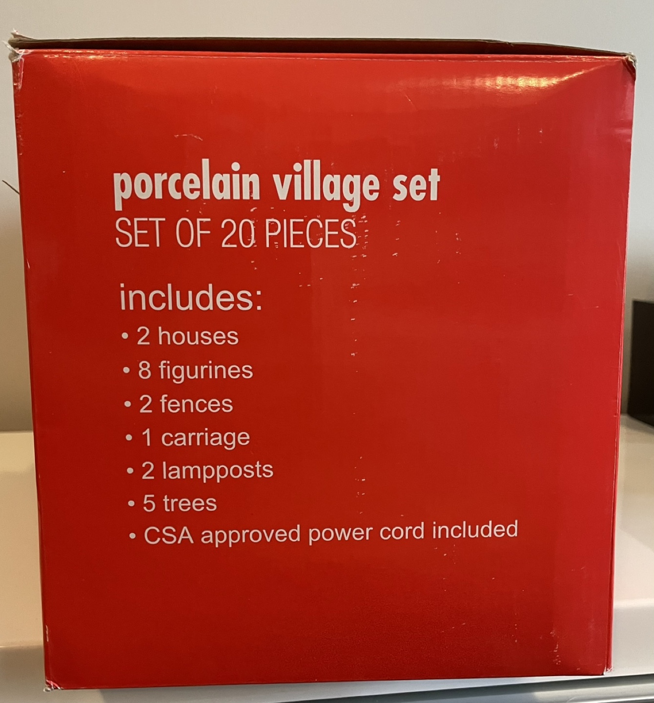 Porcelain Christmas Village Set 20 Pieces (Brand new) - photo 3