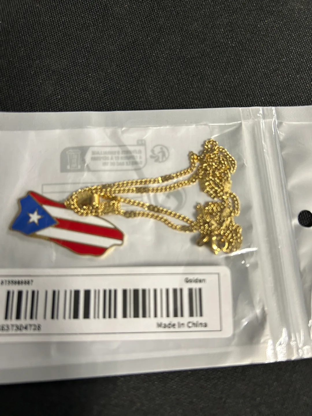 Unique, Chic 18K Gold-Plated Stainless Steel National Flag image indicator(2)