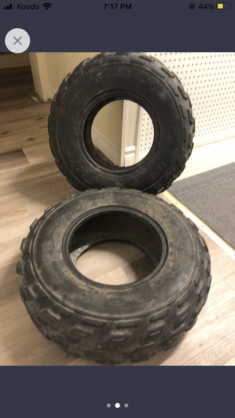 TWO* OHSTU 22x7R10 MR101 Radial Front Tires for sport ATV - photo 2