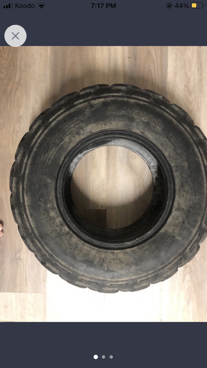 TWO* OHSTU 22x7R10 MR101 Radial Front Tires for sport ATV