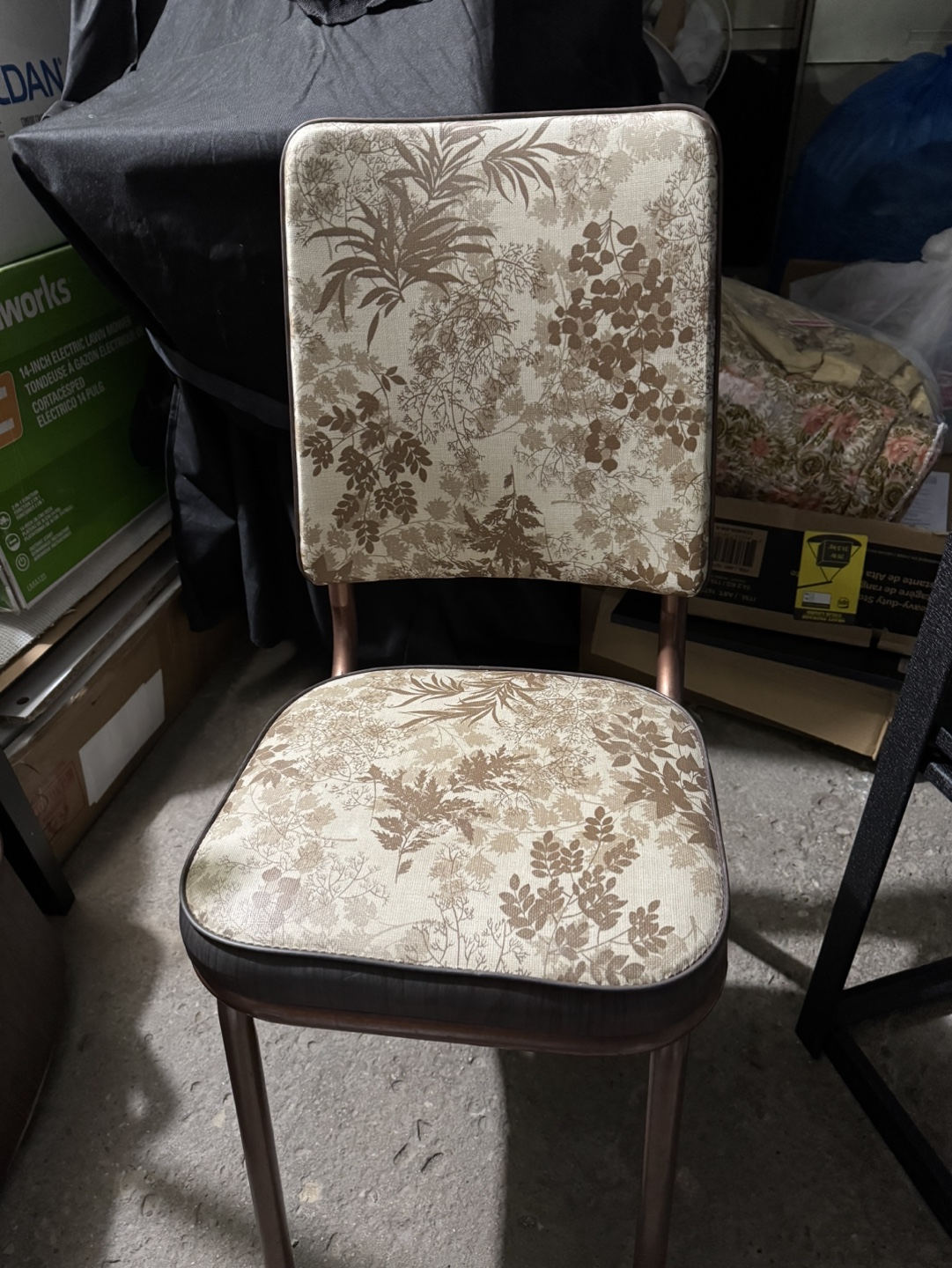 Vintage floral dining chair