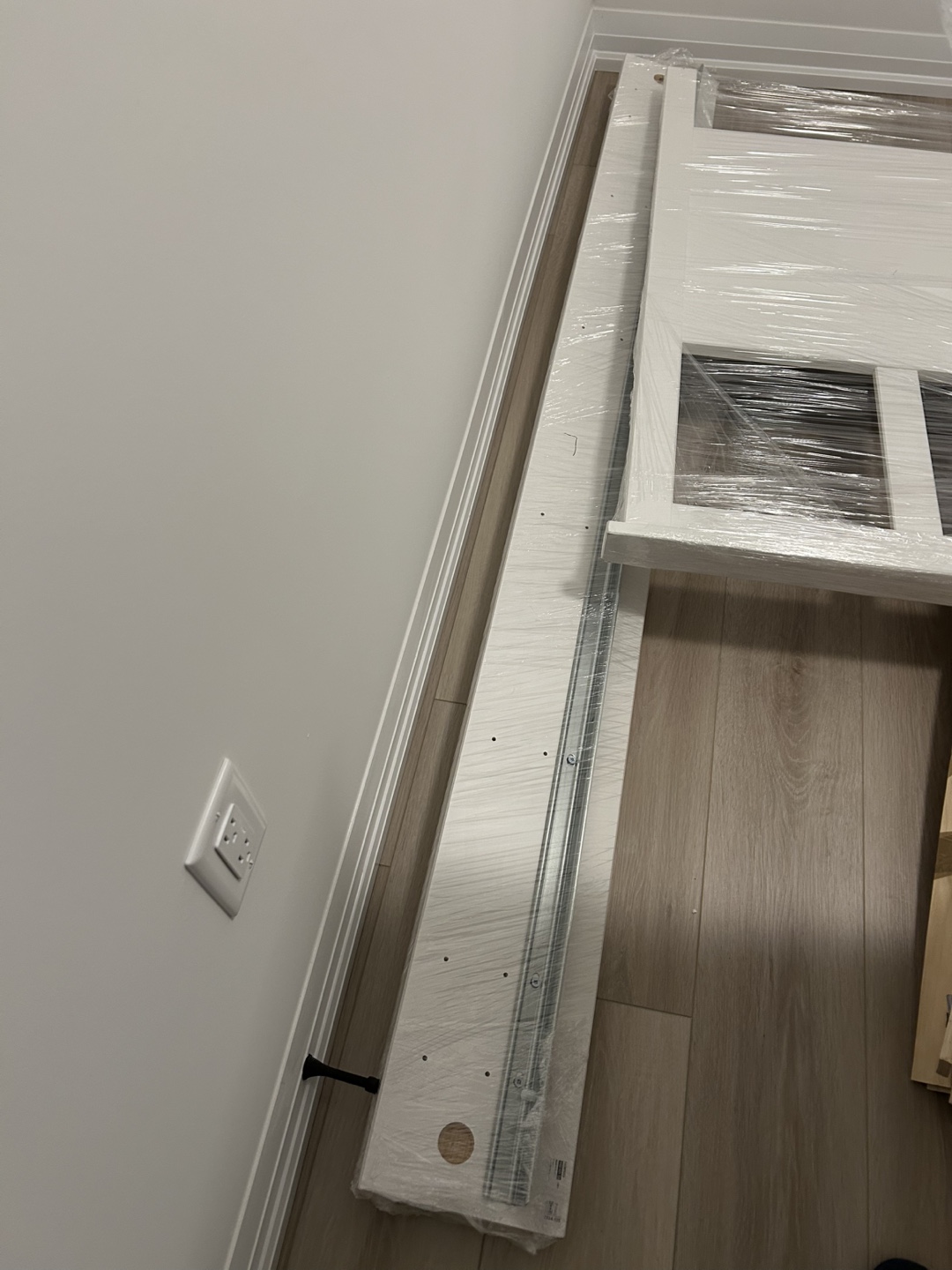 IKEA White Double Bed Frame - photo 3