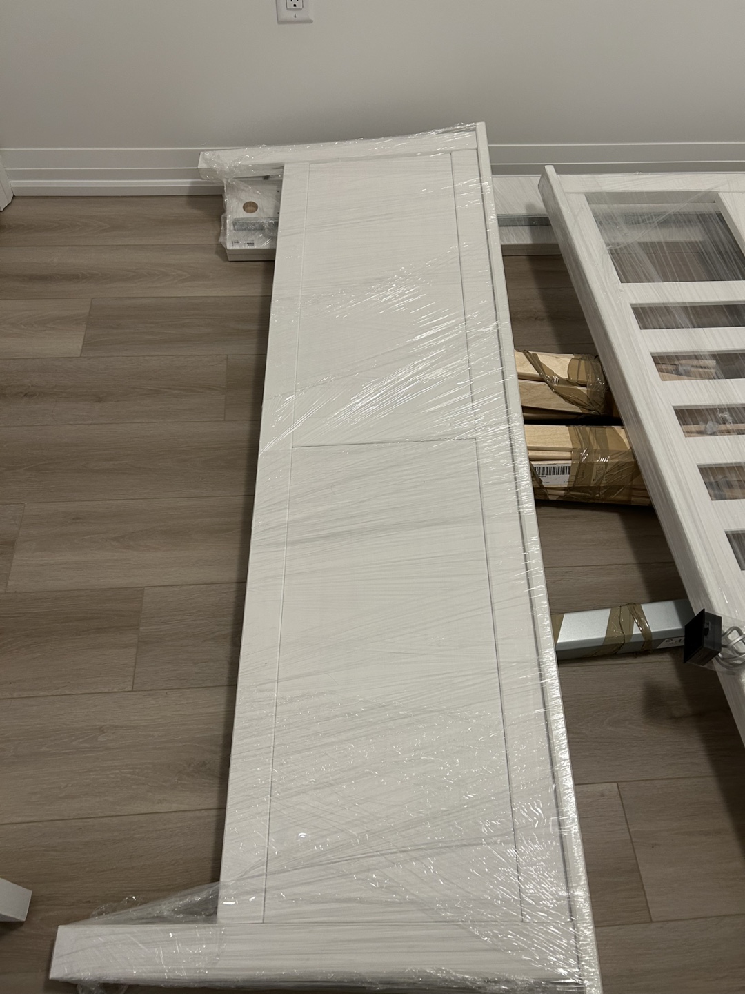 IKEA White Double Bed Frame - photo 5