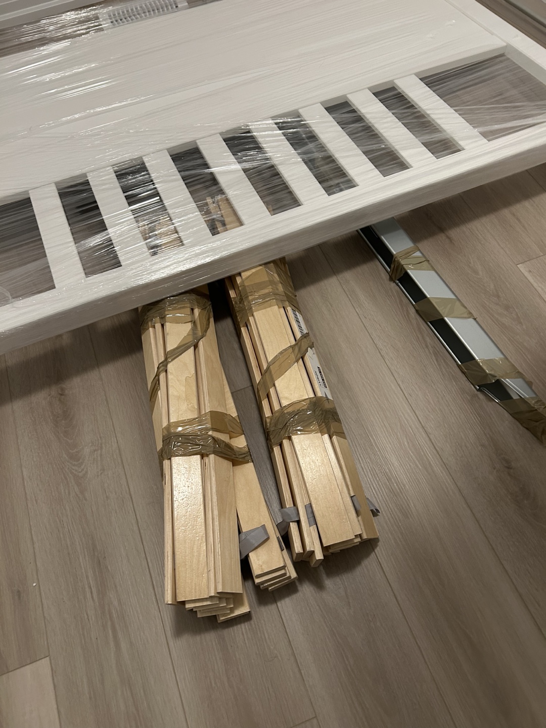 IKEA White Double Bed Frame - photo 2