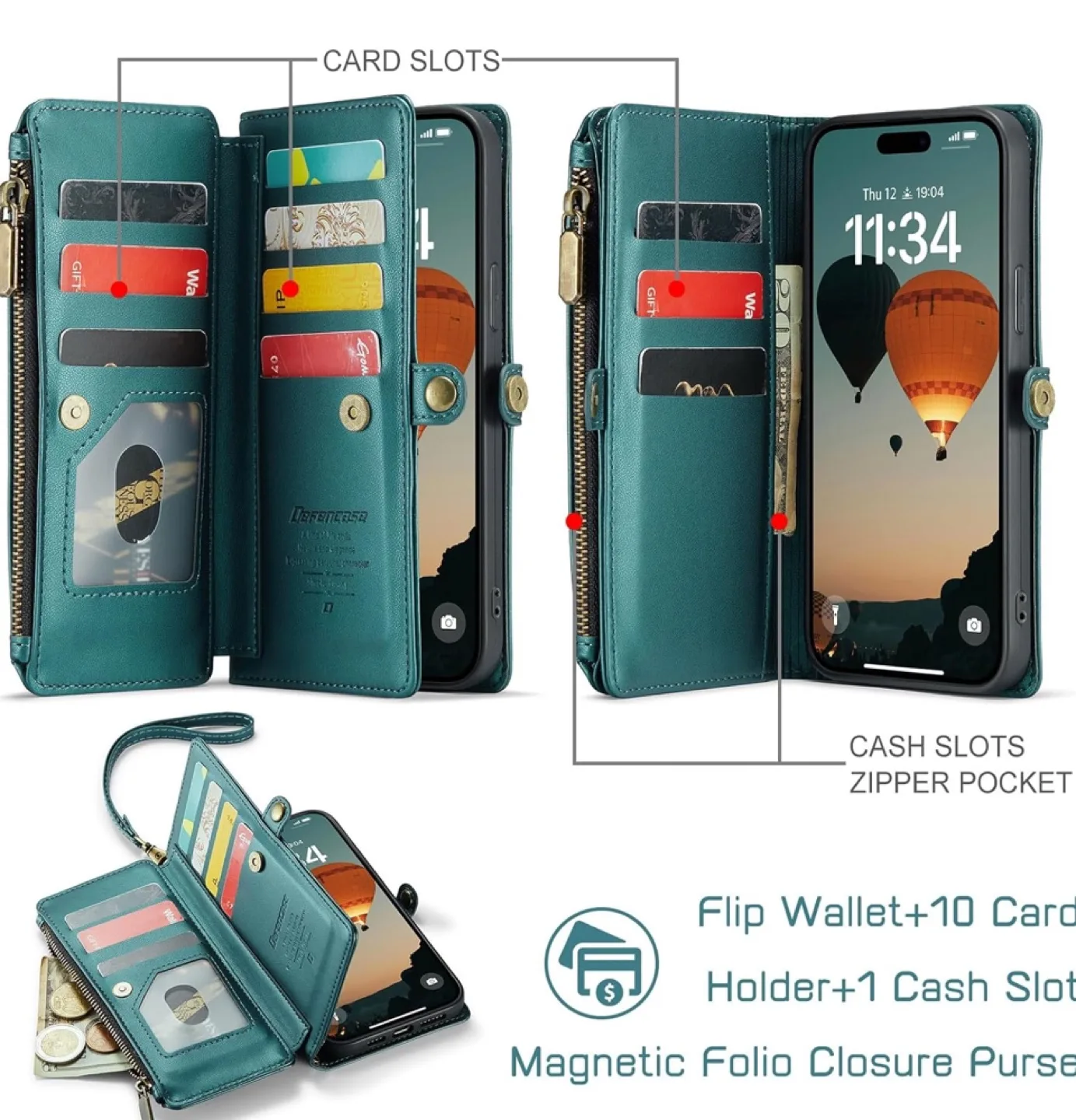 Leather Phone Case with Wallet image indicator(8)