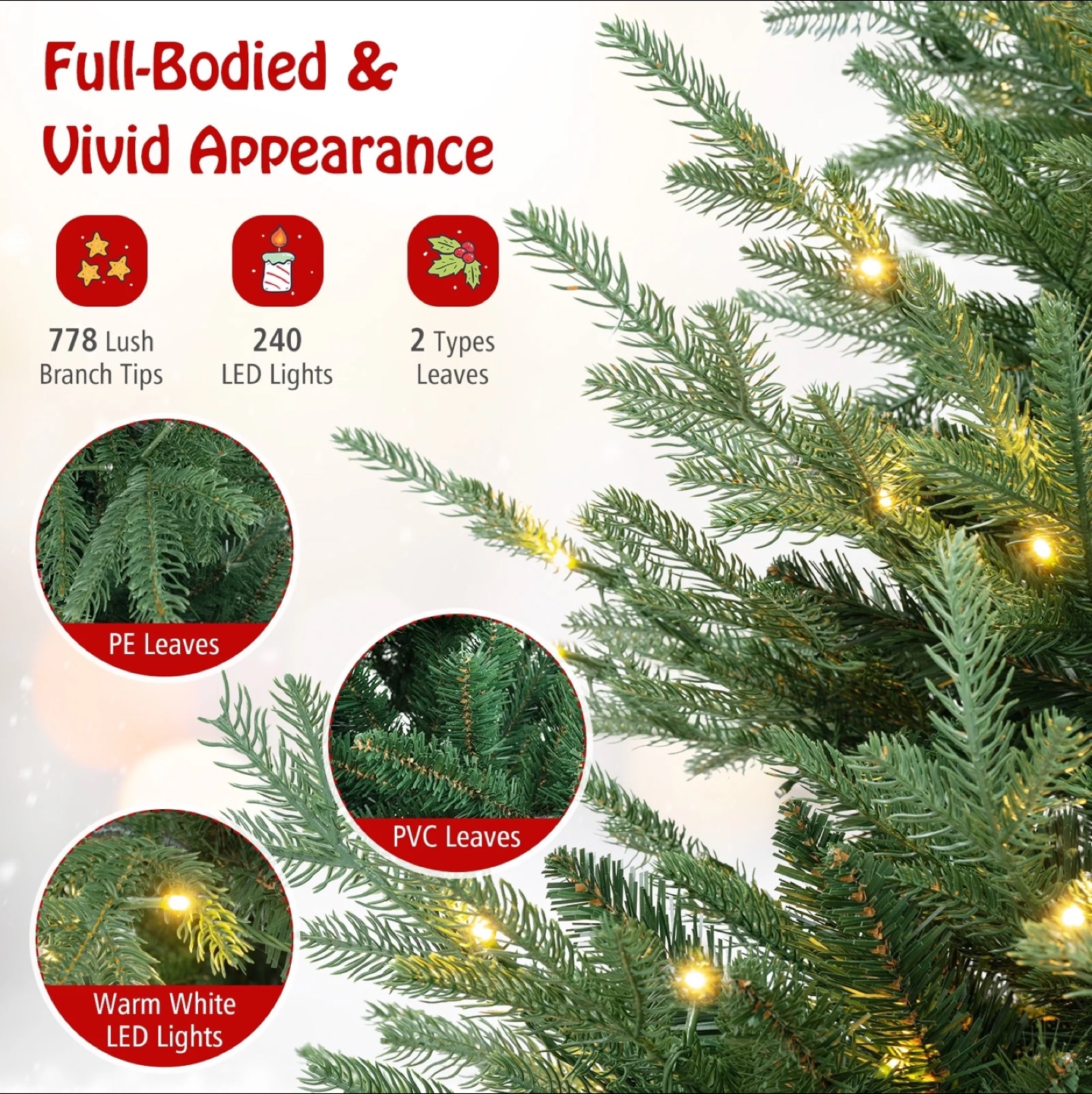 Pre-lit Artificial Christmas Tree - photo 3
