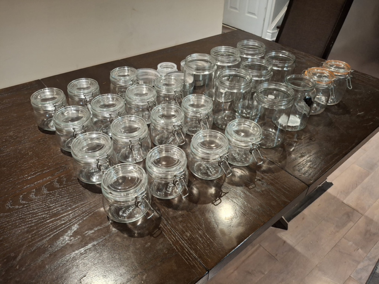 IKEA 15 small jars, 2 medium jars, & 8 tall jars with lids - photo 2