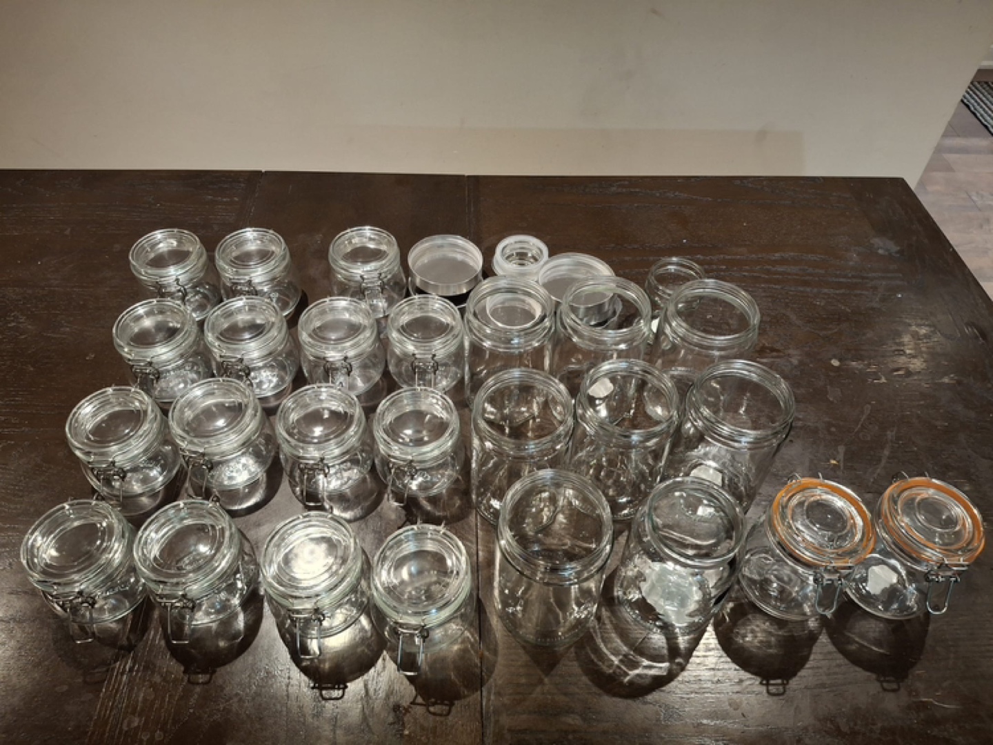 IKEA 15 small jars, 2 medium jars, & 8 tall jars with lids - photo 3