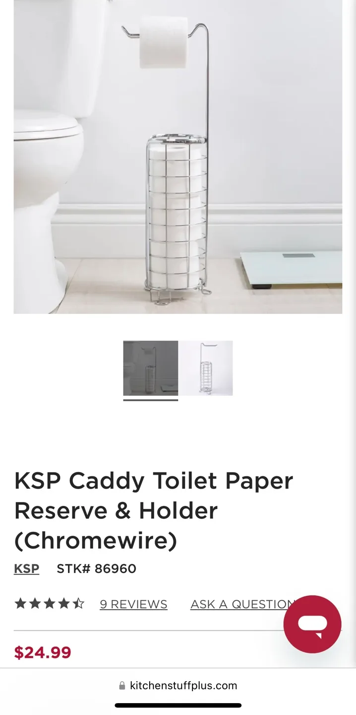 KSP Caddy Toilet Paper Holder (Chromewire) image indicator(2)