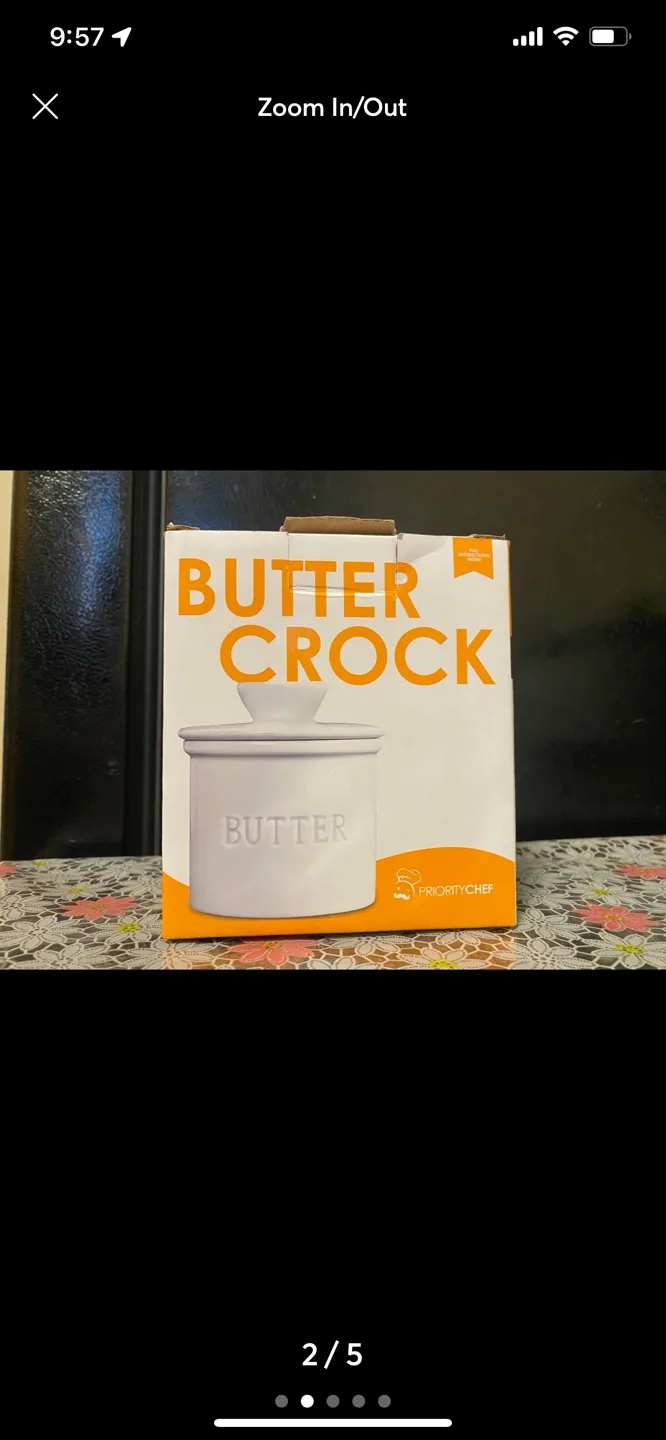 PriorityChef Butter Crock, White image indicator(2)
