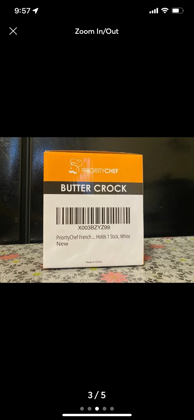 PriorityChef Butter Crock, White image indicator(3)