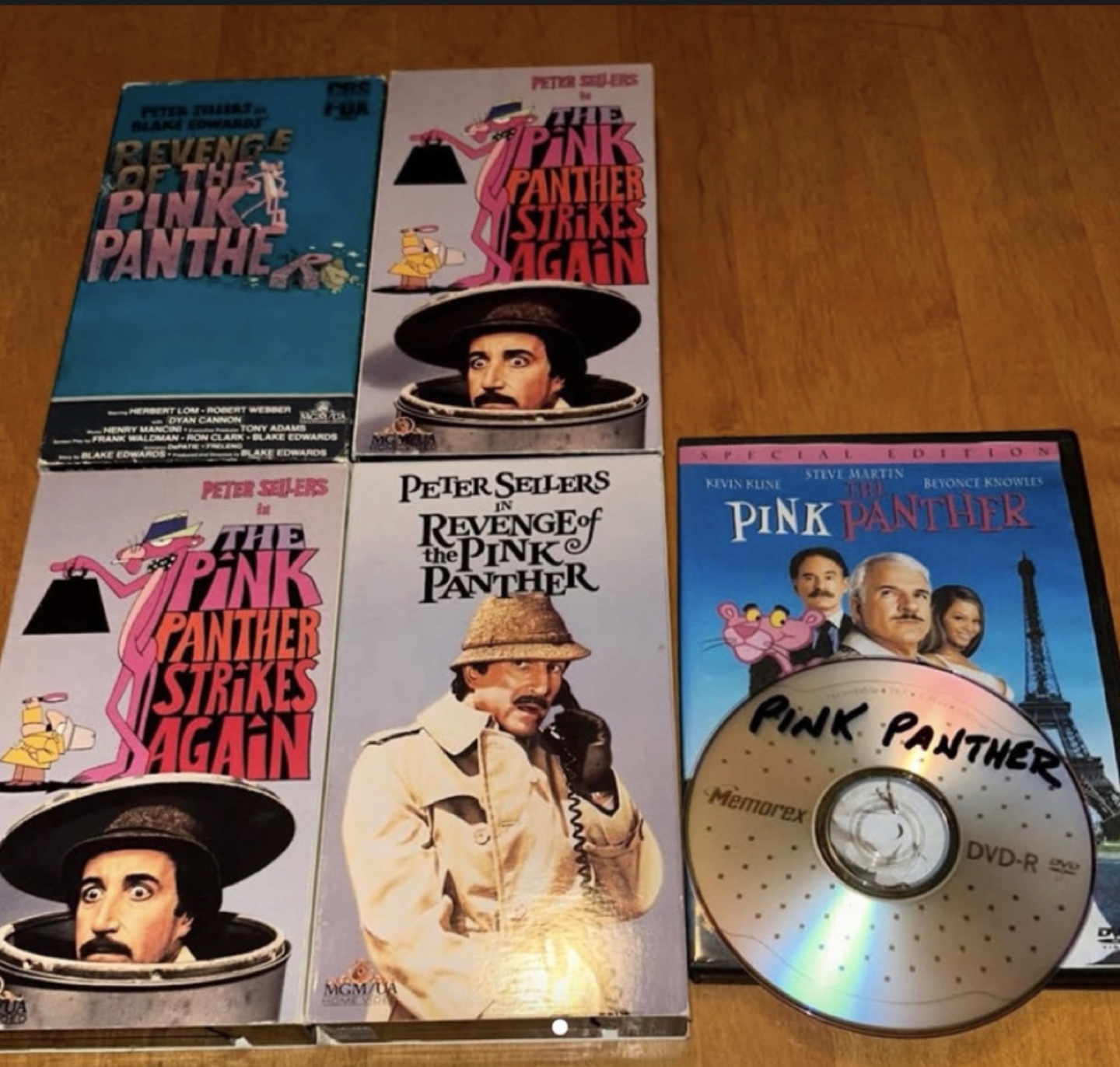 Pink Panther Movie Collection VHS and DVD