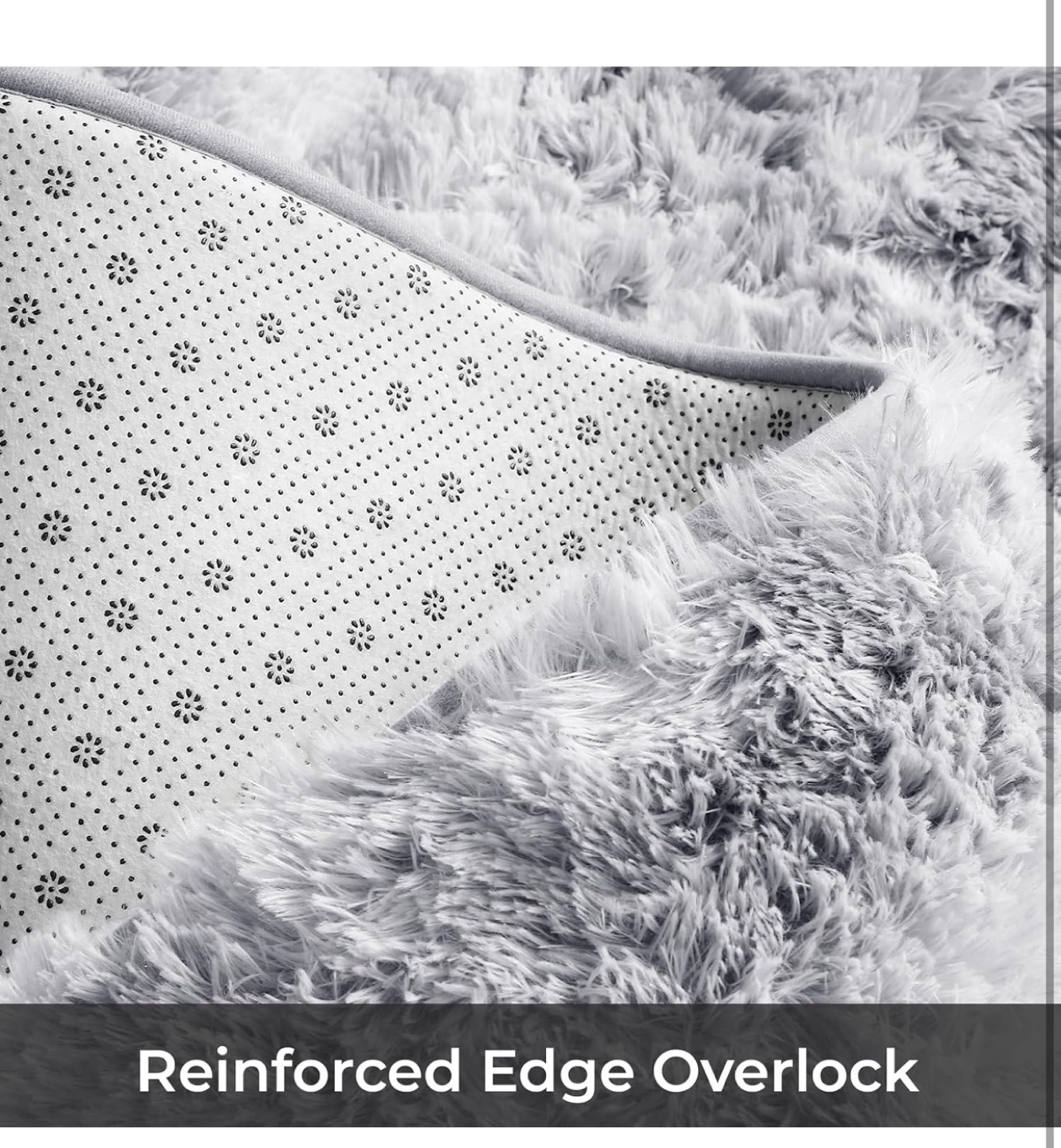 Soft Fluffy Area Rug - light Grey - photo 4
