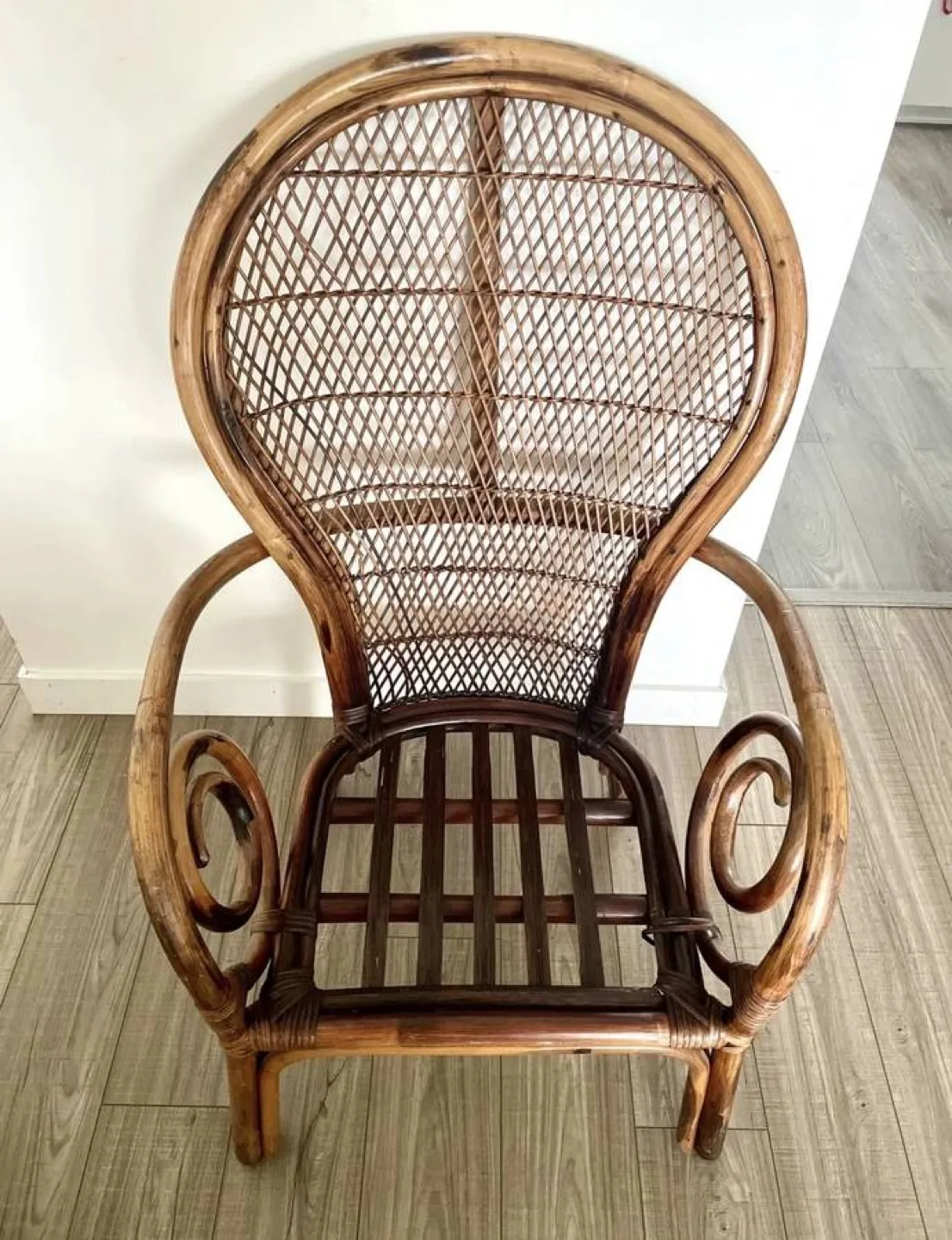 Vintage Rattan Chair image indicator(4)