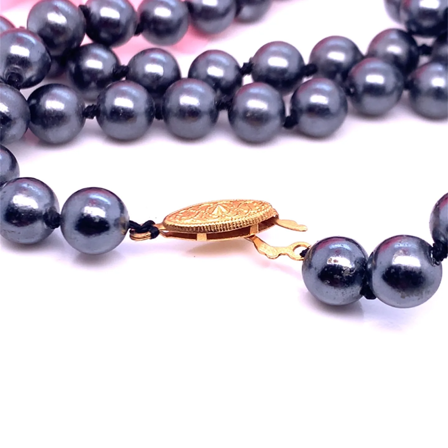 Vintage Peacock Pearl Necklace 18” image indicator(5)