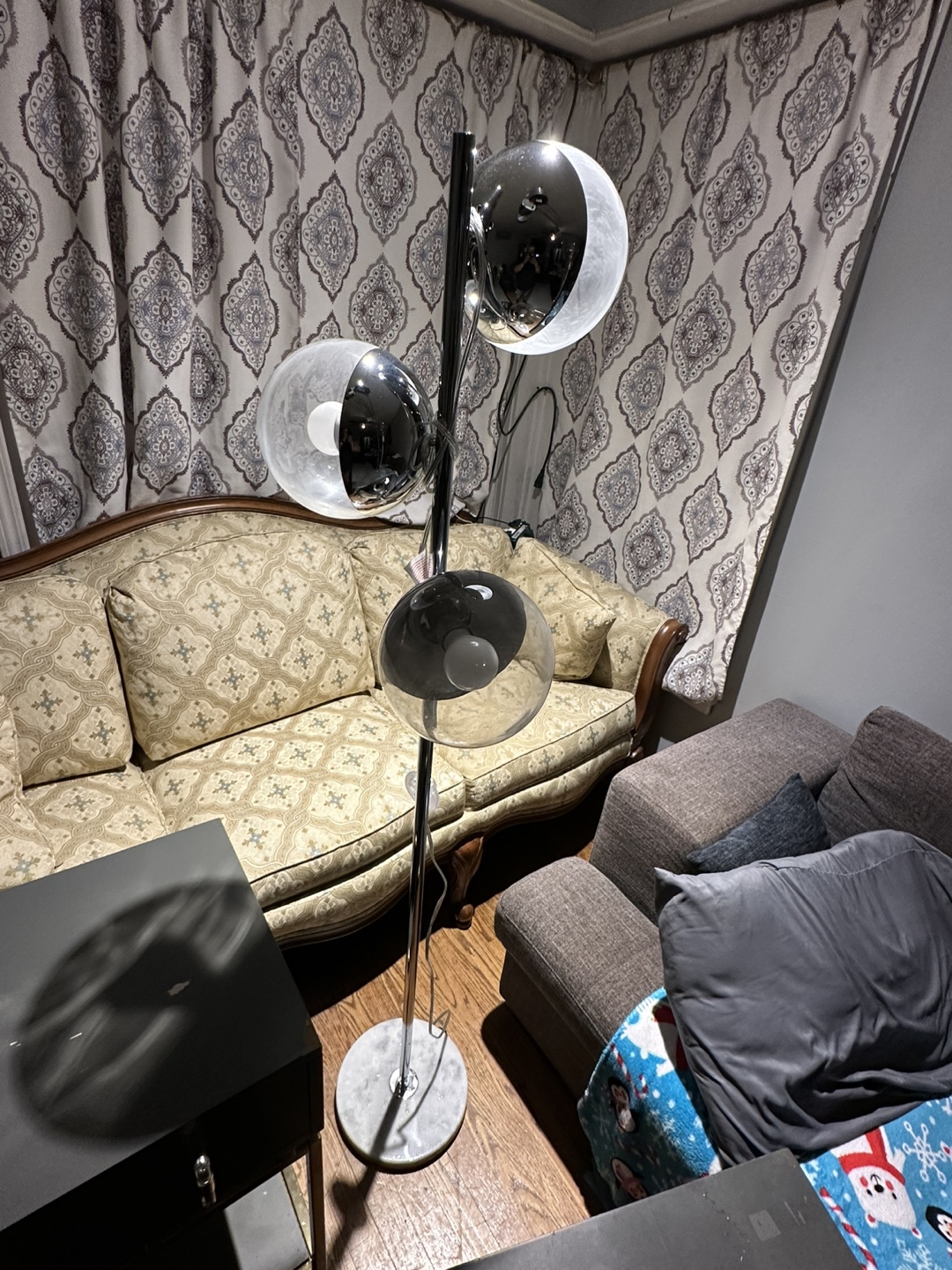 Mid-Century Modern Chrome Floor Lamp