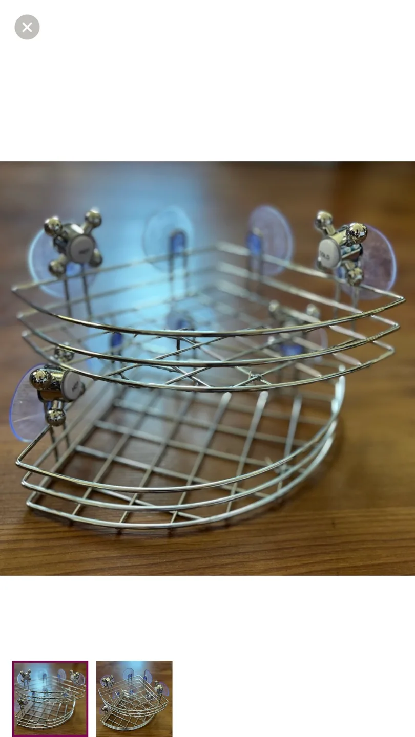 Corner Shelf with Suction Cups image indicator(3)