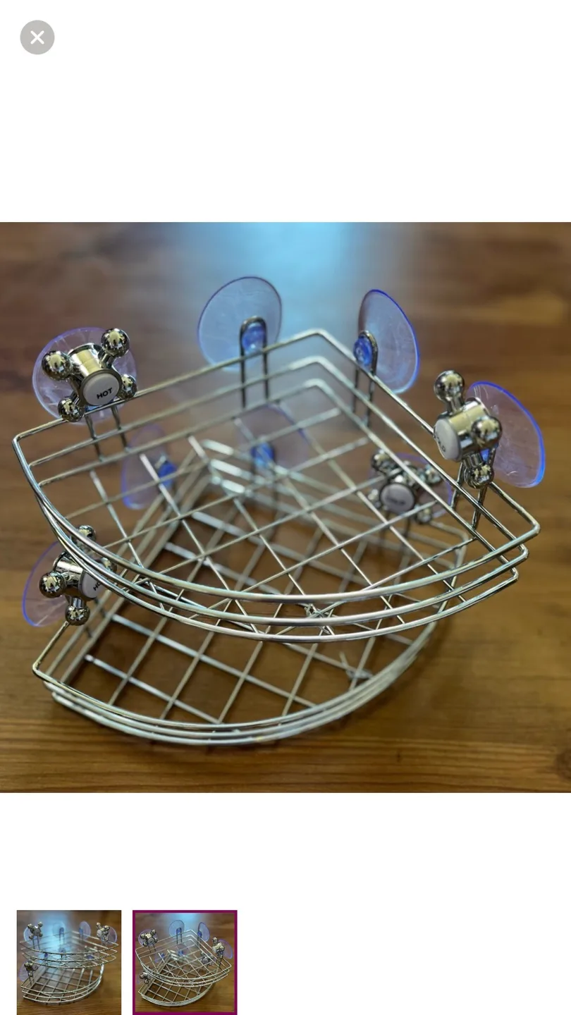 Corner Shelf with Suction Cups image indicator(2)