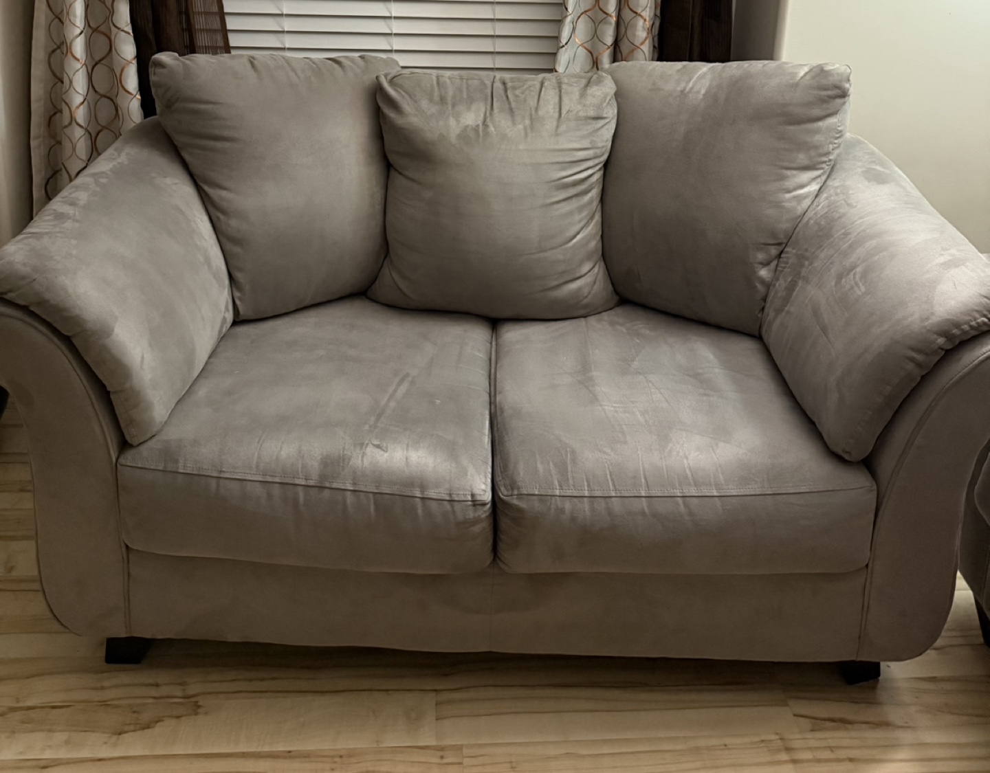 Grey Loveseat and Sofa - photo 2