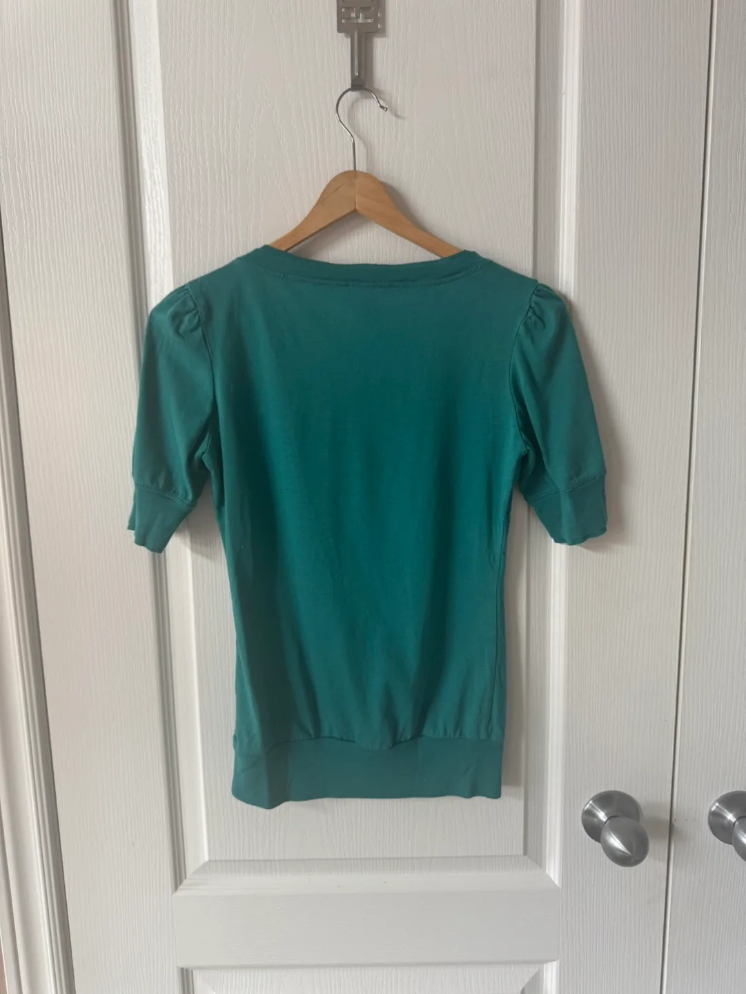 Guess Jeans Teal V-Neck T-Shirt image indicator(5)