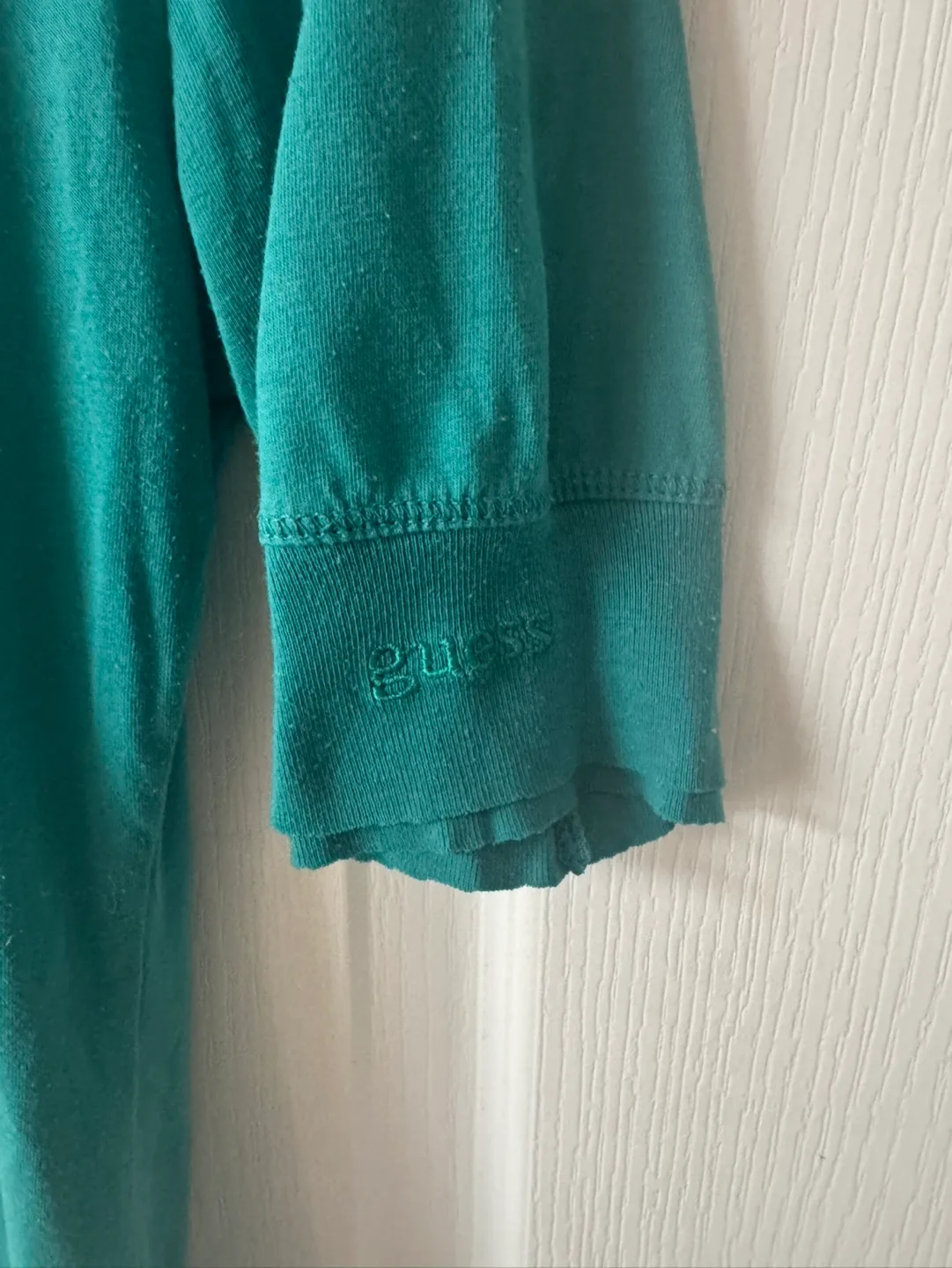 Guess Jeans Teal V-Neck T-Shirt image indicator(3)