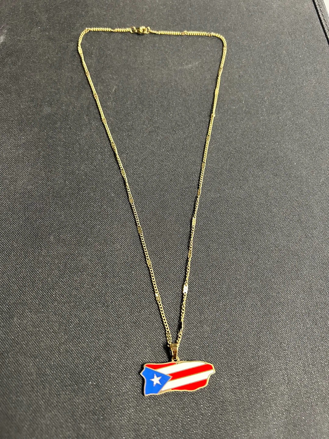 Unique, Chic 18K Gold-Plated Stainless Steel National Flag image indicator(3)
