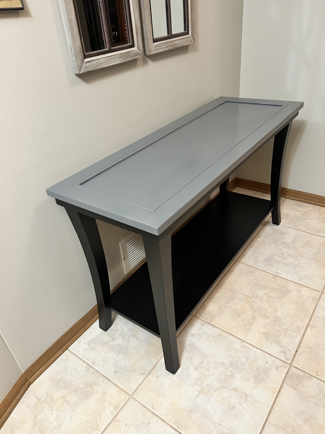 Gray and Black Console Table - photo 3