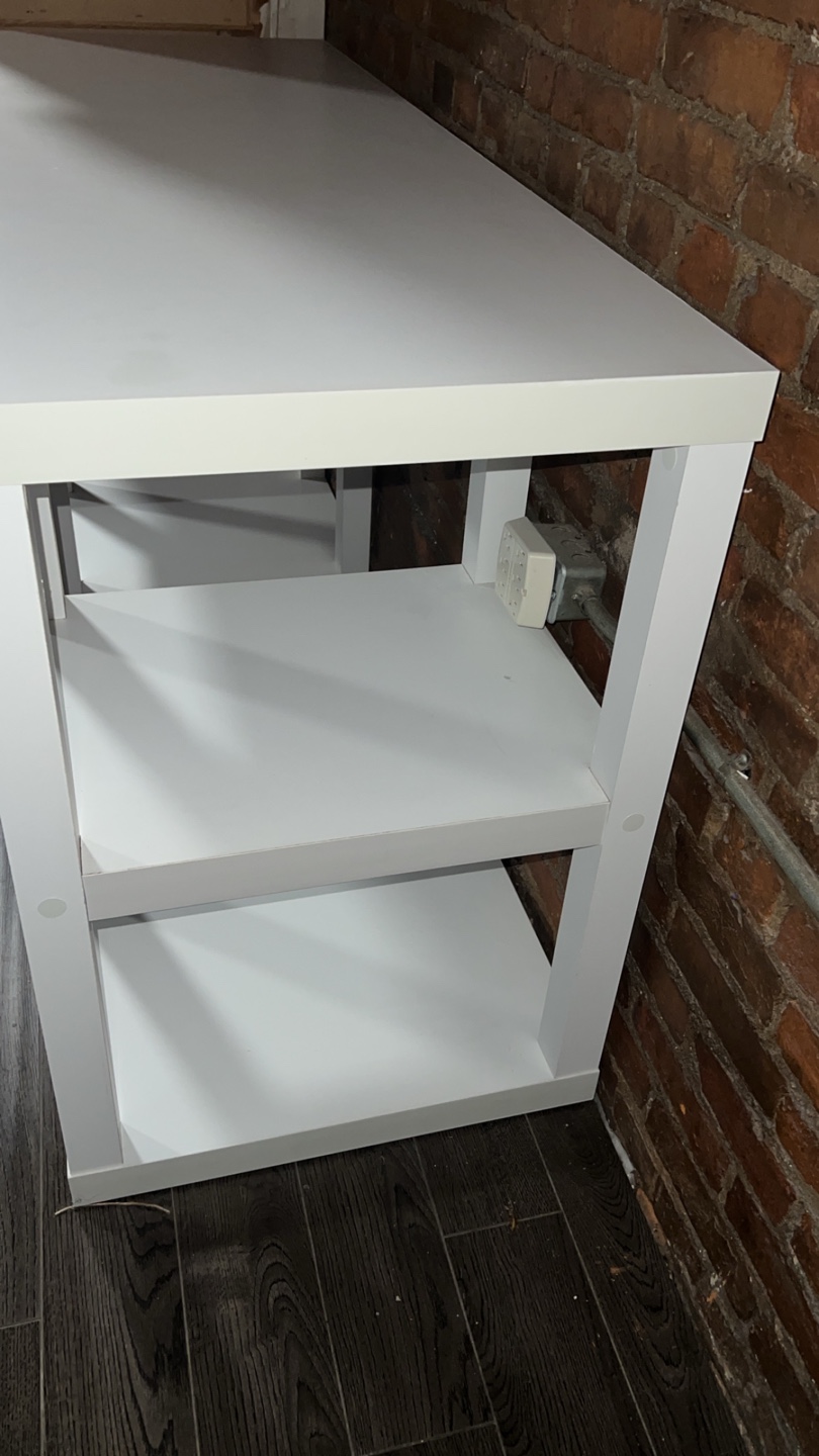 White Desk with Shelving - photo 3