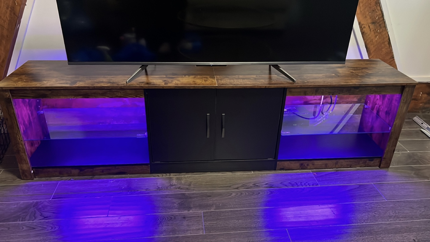 TV Stand with LED Lights