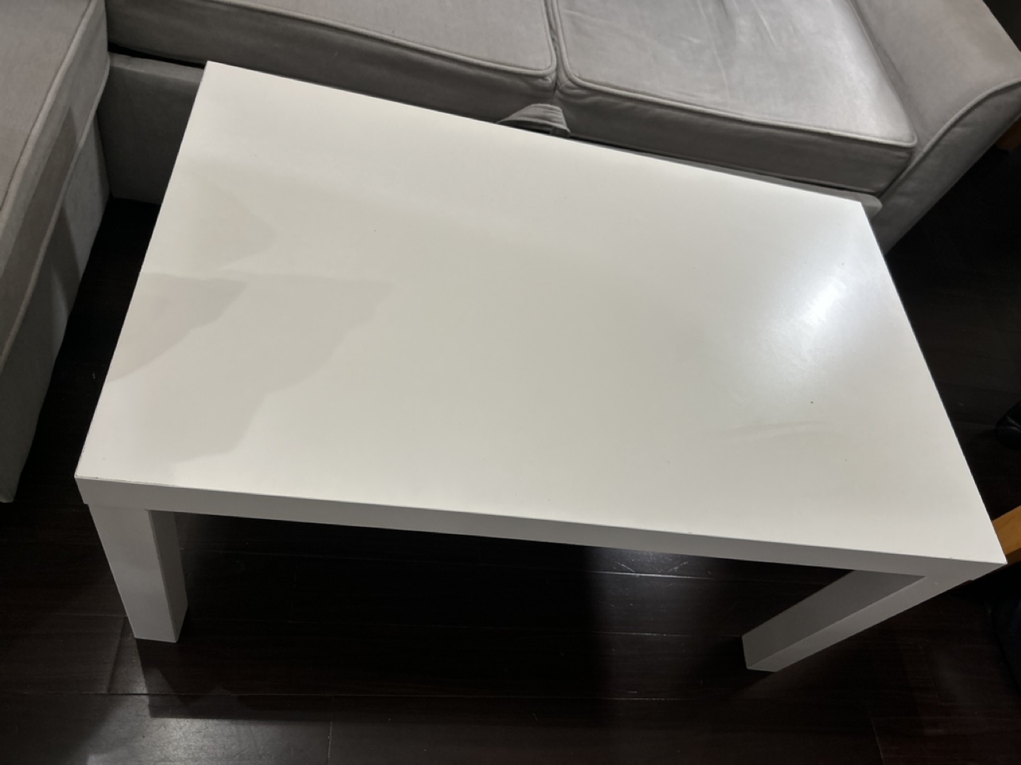 White Ikea Coffee Table - photo 2
