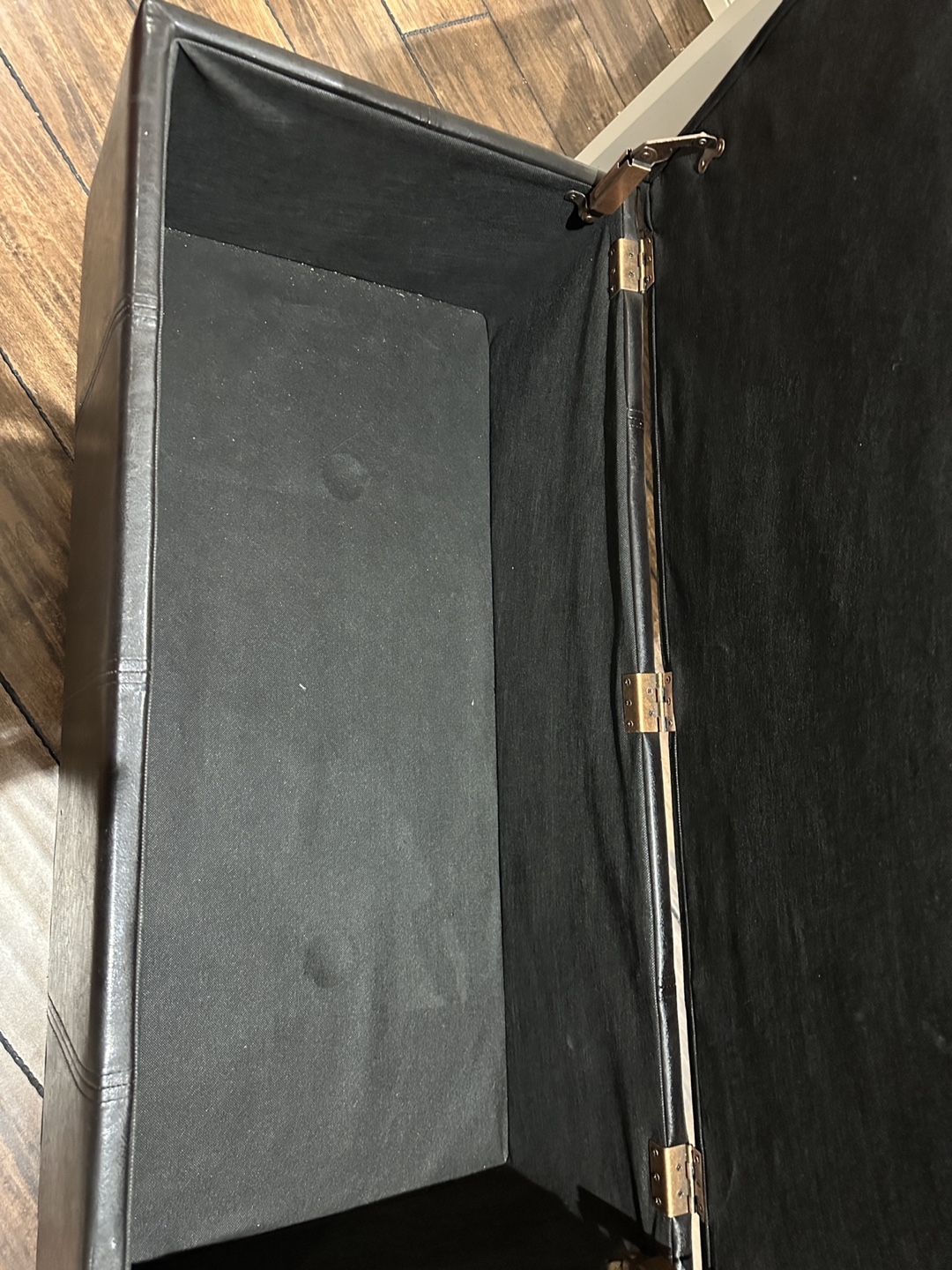 Black Storage Ottoman - photo 5