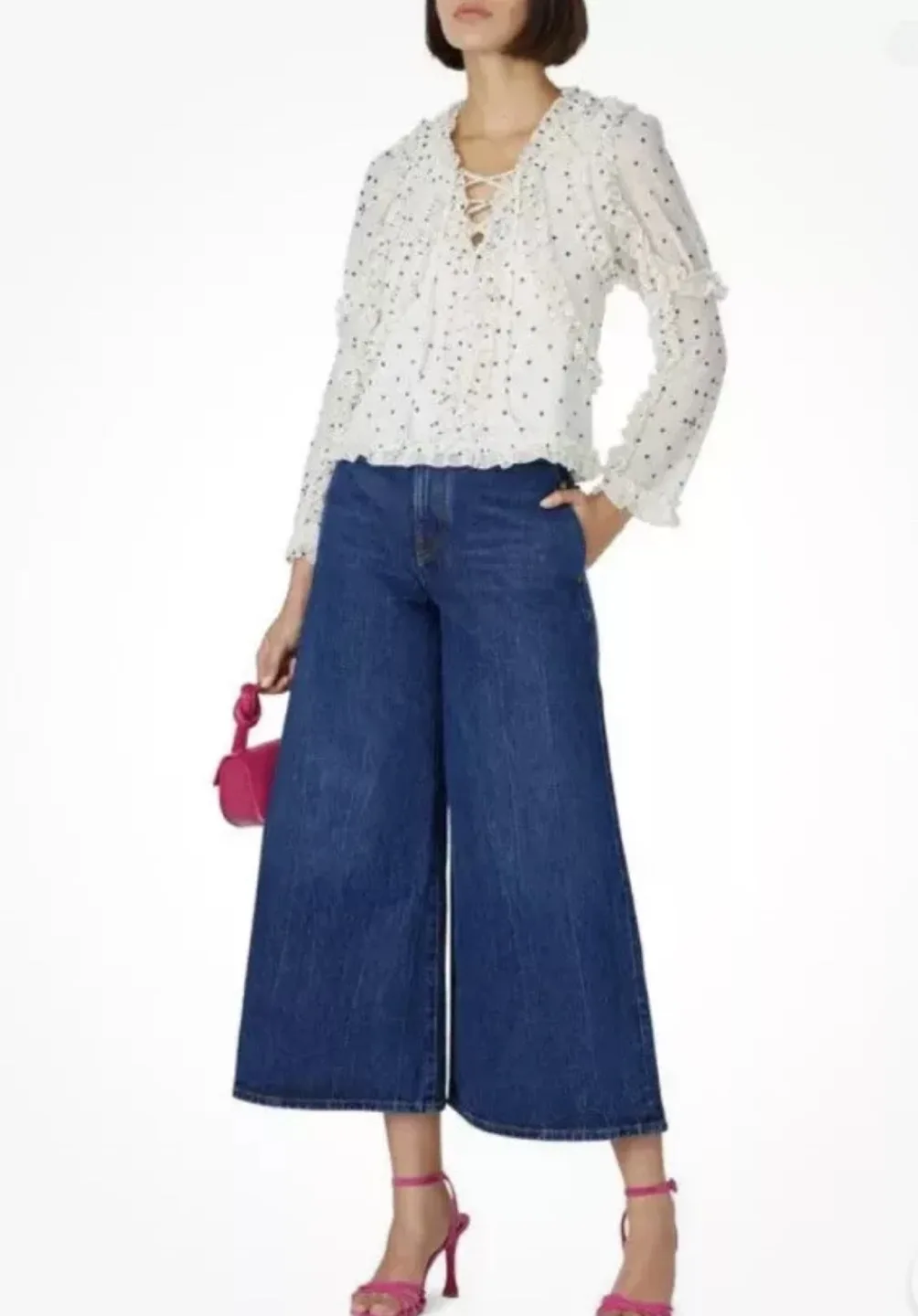 Small Koché Designer Polka Dot Blouse NEW without tags image indicator(5)