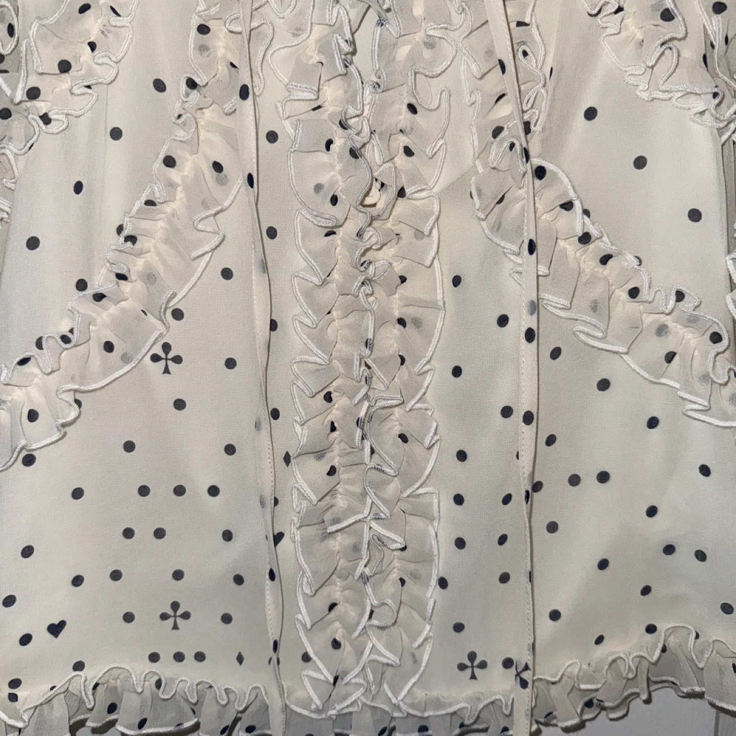 Small Koché Designer Polka Dot Blouse NEW without tags image indicator(8)