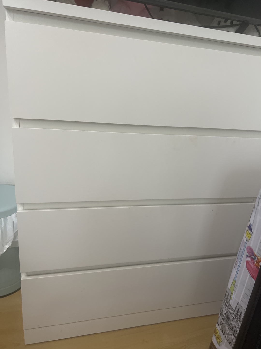 Ikea White 4 Drawer Dresser (Move out sale Dec 30)