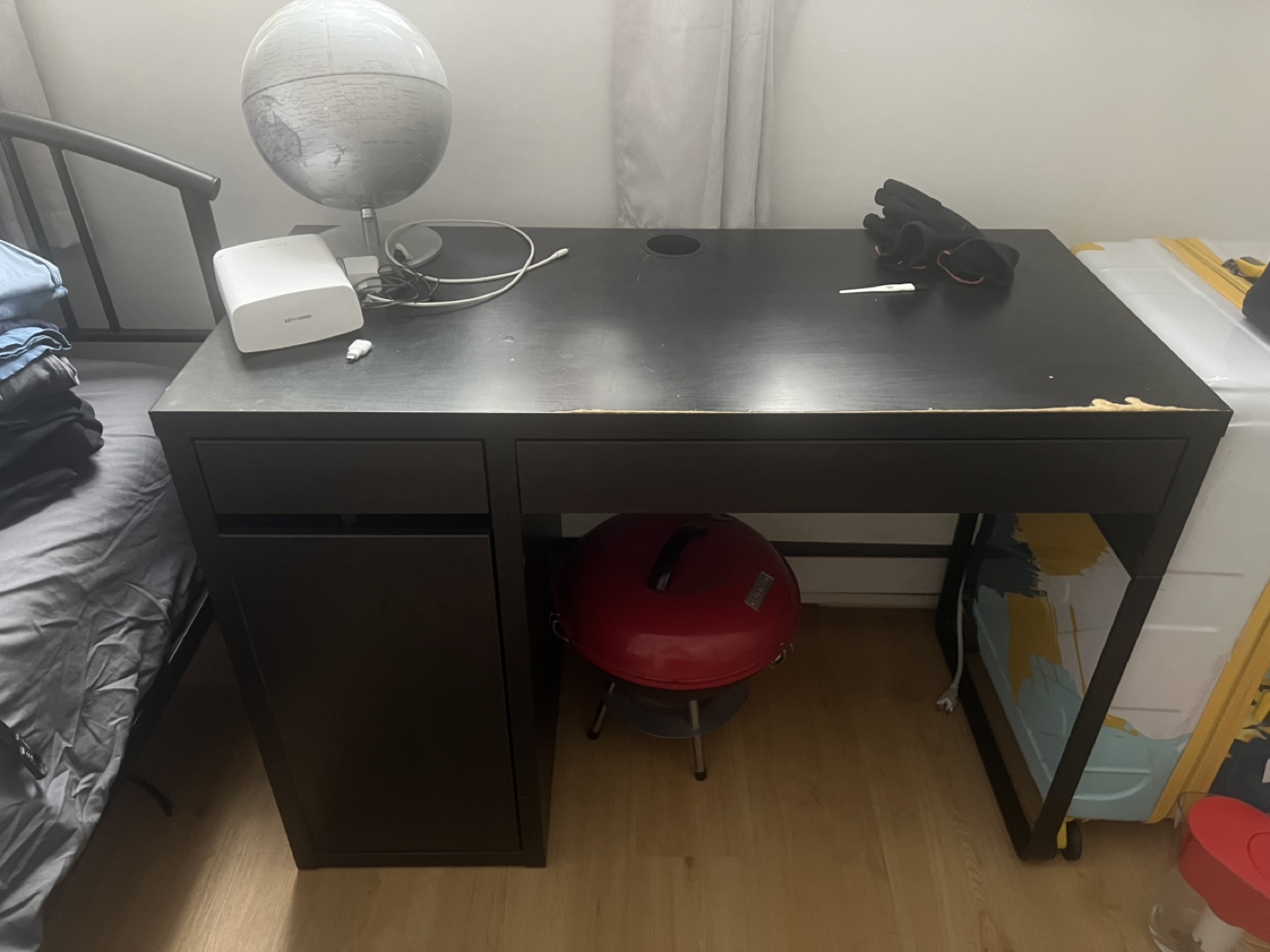 IKEA Desk with Drawer and Cabinet