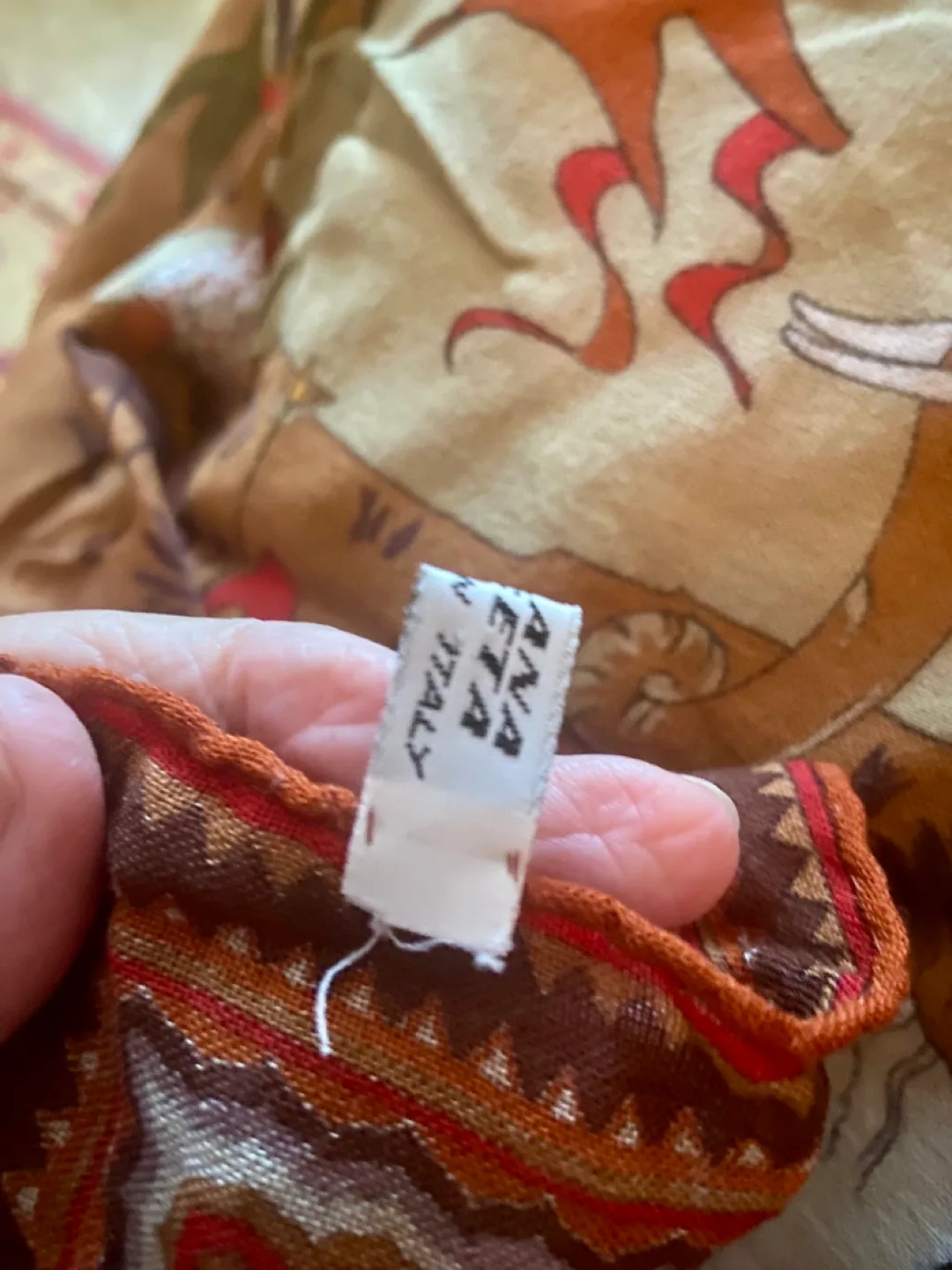 CELINE Paris vintage scarf silk & wool Authentic image indicator(4)